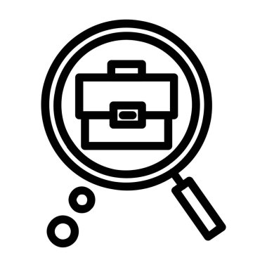 Büyüteç ve büyüteç simgesi, vektör illüstrasyonu, düz tasarım.