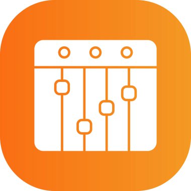 Müzik simgesi vektör illüstrasyonu