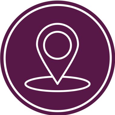 Konum simgesinin vektör illüstrasyonu