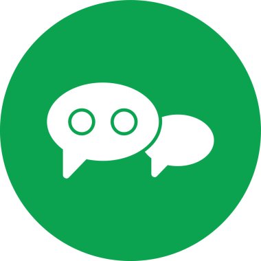 Sohbet simgesi simgesi tasarımı