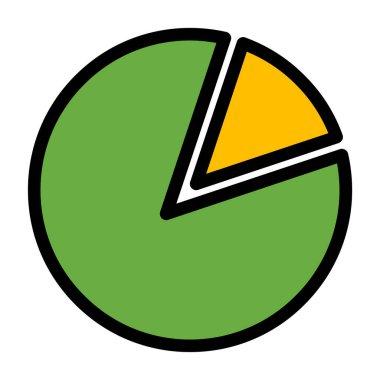 grafik pasta grafiği vektör renk simgesi