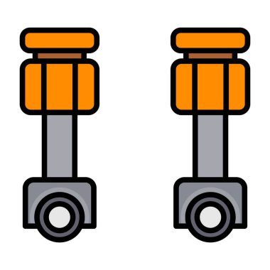 car service icon. outline illustration