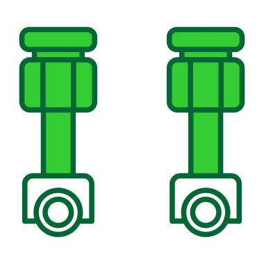 iki - renk gaz silindiri - yeşil - renk