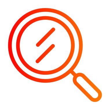 Cam ikonu büyüt. vektör illüstrasyonu