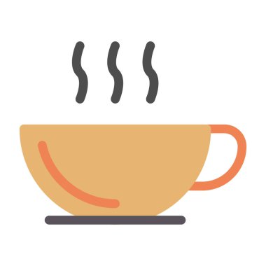 Çay fincanı ve vektör çizim tasarımı