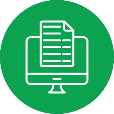 Belge simgesinin vektör illüstrasyonu