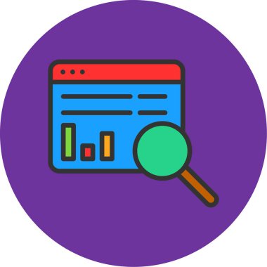 Büyütme cam vektör illüstrasyonu