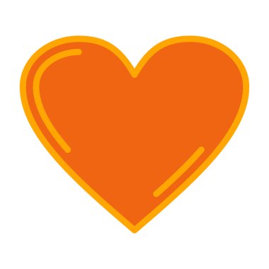 kalp aşkı romantik izole ikon vektör illüstrasyon tasarımı