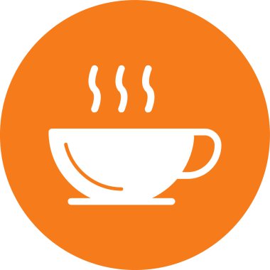 Bir fincan kahve ikonu. vektör illüstrasyonu