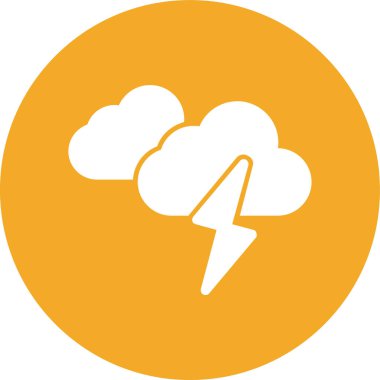 Şimşek simgesinin vektör illüstrasyonu