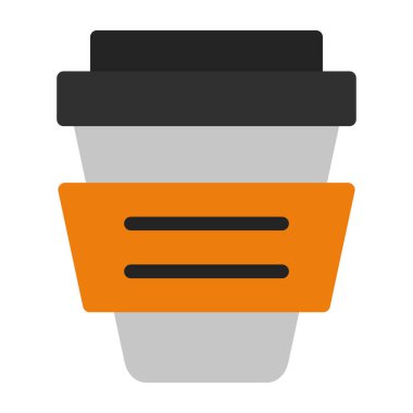 kahve fincanı ikonu vektör çizimi tasarımı