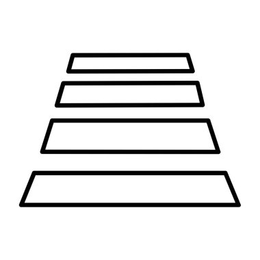 Bir ahşap tablo simgesinin vektör çizimi