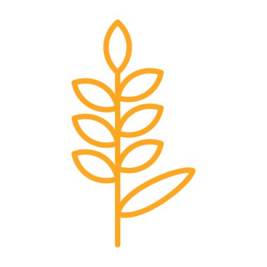 Web ve mobil uygulaması tasarım, bitki logo kavramı için beyaz arka plan üzerinde izole bitki simge vektör