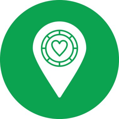 kupa simgesi olan harita işaretleyici