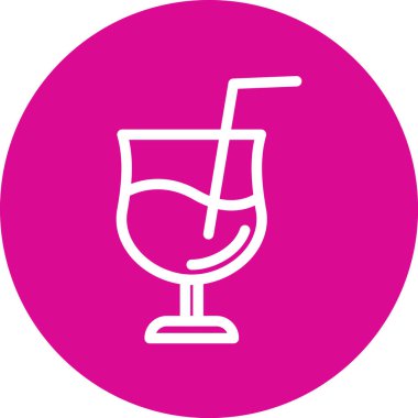 Kolayca değiştirilebilen veya düzenlenebilen içecek vektör simgesi