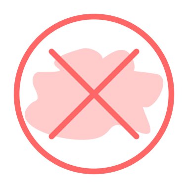 hiçbir yiyecek vektörü simgesi modern basit tasarım