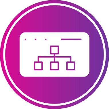 Seo simgesinin vektör çizimi modern