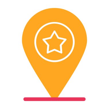 konum vektör simgesi modern basit tasarım illüstrasyonu