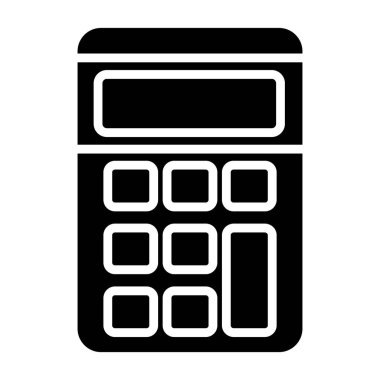 hesap makinesi simge, basit vektör çizim