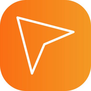 Kağıt düzlem simgesinin vektör çizimi