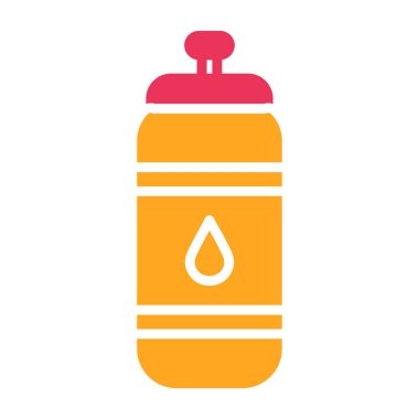 Yağ tankı renkli vektör çizimi