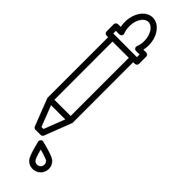 Kalem. Web simgesi basit illüstrasyon