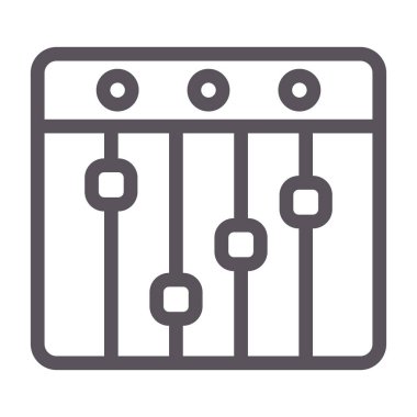 Baküs simgesi, eğitim ve bilim, bakteri işareti, vektör grafikleri, beyaz arkaplan üzerinde doğrusal desen, 10 birim.