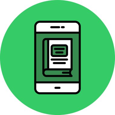 Akıllı telefon vektör satırı simgesi