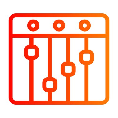 abacus ikon vektör illüstrasyonu