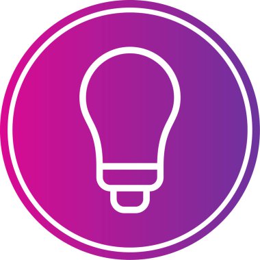 Ampul Simgesi, Vektör illüstrasyonu