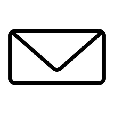 posta zarfı simgesi, vektör illüstrasyonu