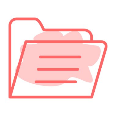 belge web simgesi, vektör illüstrasyonu