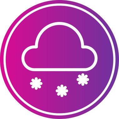 güzel kar kabartma vektör simgesi