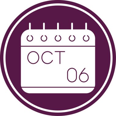 Ekim illüstrasyon, vektör simgesi