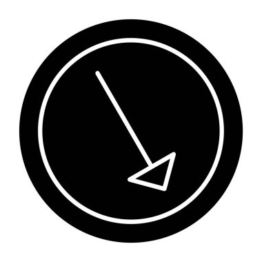 Pusula simgesinin illüstrasyon vektör tasarımı