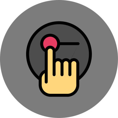 Parmak gösterme simgesi - taslak biçimi