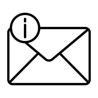 Kolayca düzenleyebilen ya da düzenleyebilen Zarf Posta İletisi İzole Edilmiş Vektör simgesi