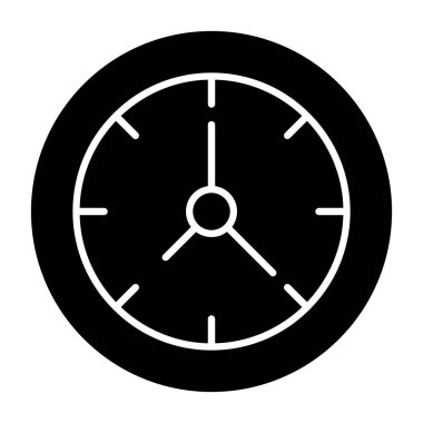 Saat simgesi, vektör illüstrasyon tasarımı