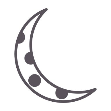 Ay simgesi, vektör illüstrasyonu