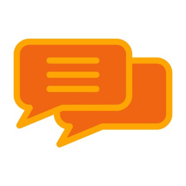 Sohbet mesajı vektör illüstrasyonu