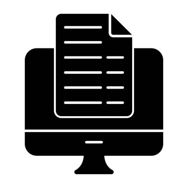 veri klasörü simgesi. vektör çizim.