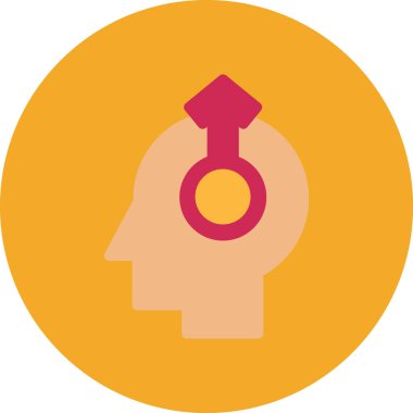 düz biçimli yaratıcı fikir simgesi