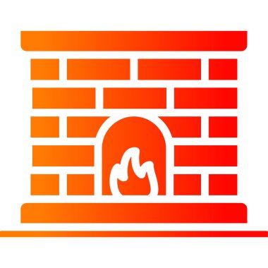 Bir tuğla duvar simgesinin vektör illüstrasyonu