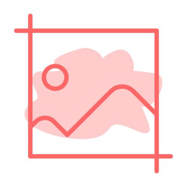 grafik simgesi. Web ve mobil çizelge vektör simgelerinin özet çizimi