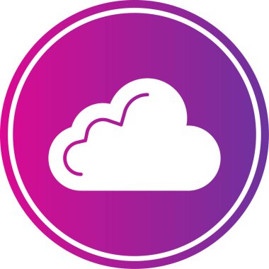 Bulut simgesi vektör illüstrasyonu