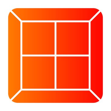 Pencere simgesi, düz biçim