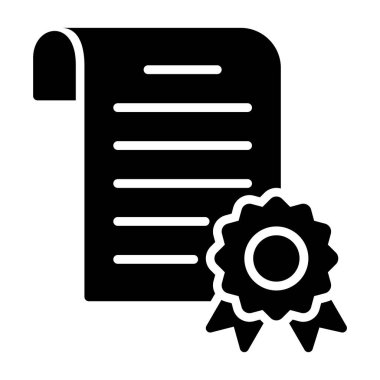 Belge. Web simgesi basit illüstrasyon