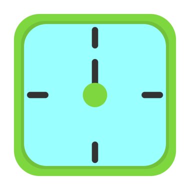 Saat simgesi vektör illüstrasyonu