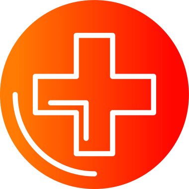 Düz bir sağlık ikonu