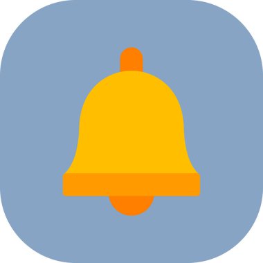 Zil. Web simgesi basit illüstrasyon